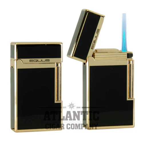 Equus Classic C-Series Cigar Torch Lighter & Cutter Black/Gold