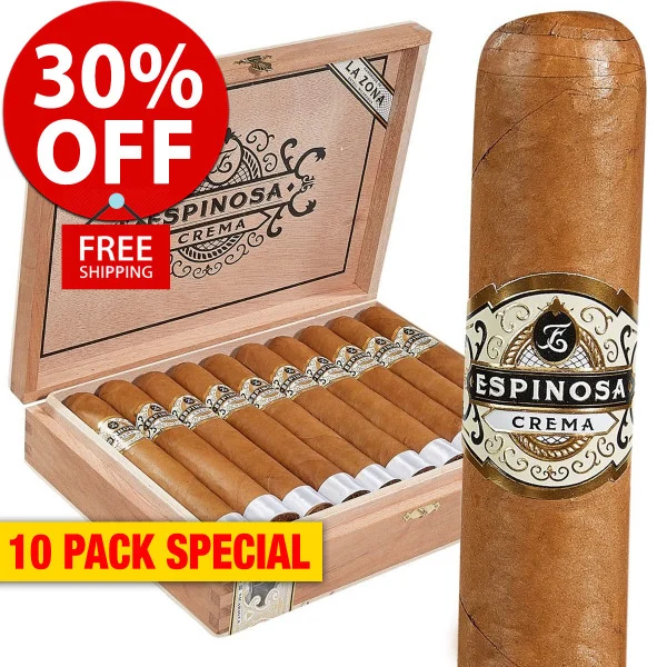 Espinosa Crema Connecticut Rabito (6x46 / 10 PACK SPECIAL) + 30% OFF RETAIL! + FREE SHIPPING ON YOUR ENTIRE ORDER!