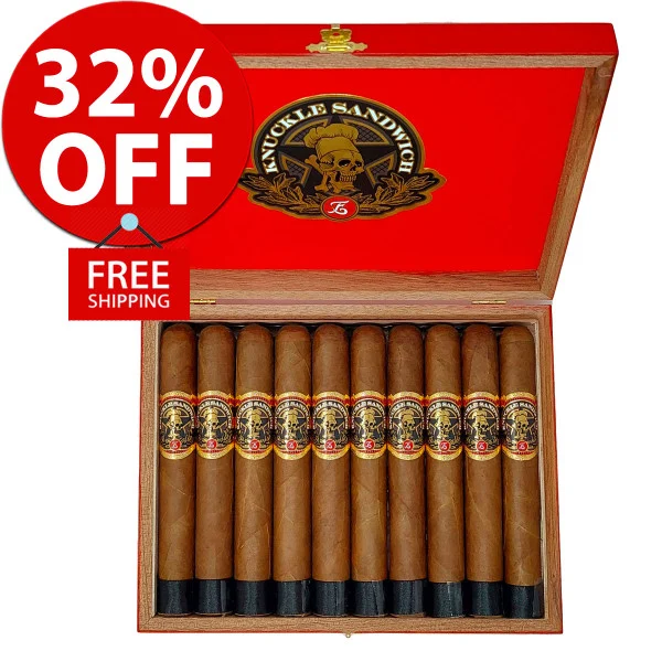 Espinosa Knuckle Sandwich Habano Robusto-J (5x52 / 10 Pack) + 32% OFF! + FREE SHIPPING!