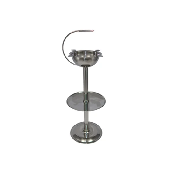 Floor Stinky Ashtray (4 Cigar Rest) – Stainless Steel