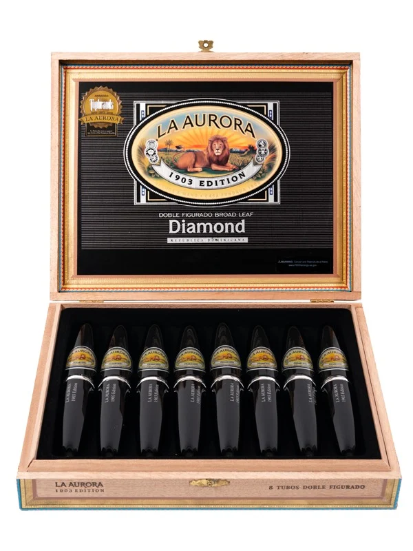 La Aurora Preferido Double Figurado Diamond Tubo