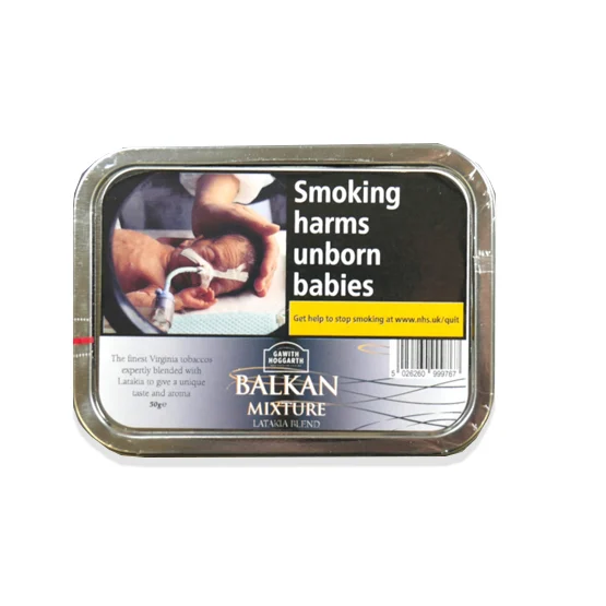 Gawith Hoggarth Kendal Balkan Mixture Latakia Pipe Tobacco 50g – Single Tin