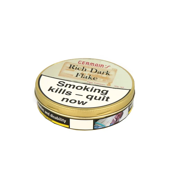 Germain’s Rich Dark Flake British Pipe Tobacco 50g – Single Tin