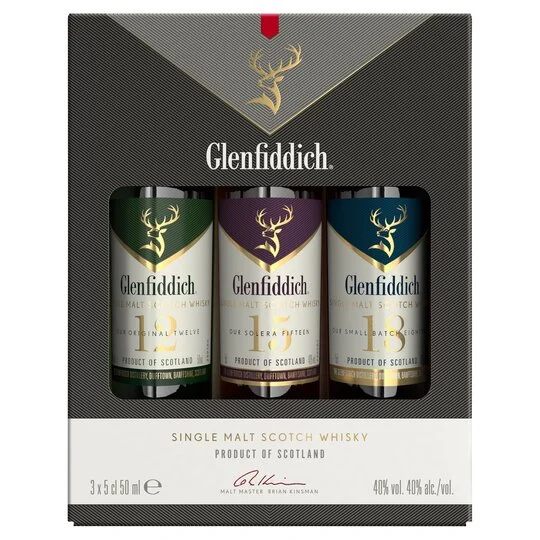 Glenfiddich 3 x 5cl Triple Pack