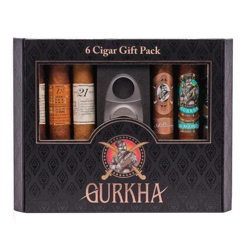 Gurkha Toro Gift Pack Sampler - 6 Cigars & Cutter