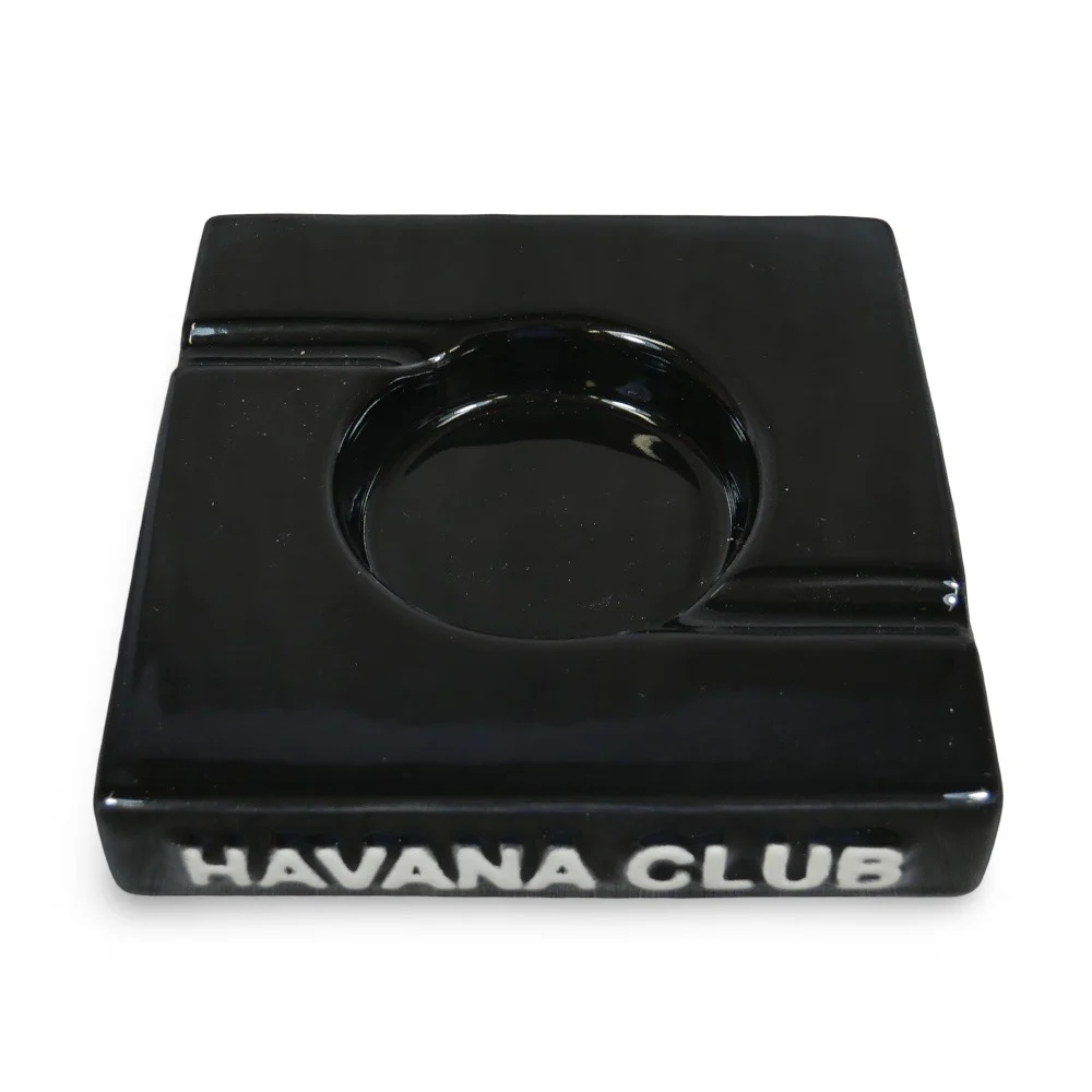 Havana Club Collection Ashtray - El Duplo Double Cigar Ashtray - Black