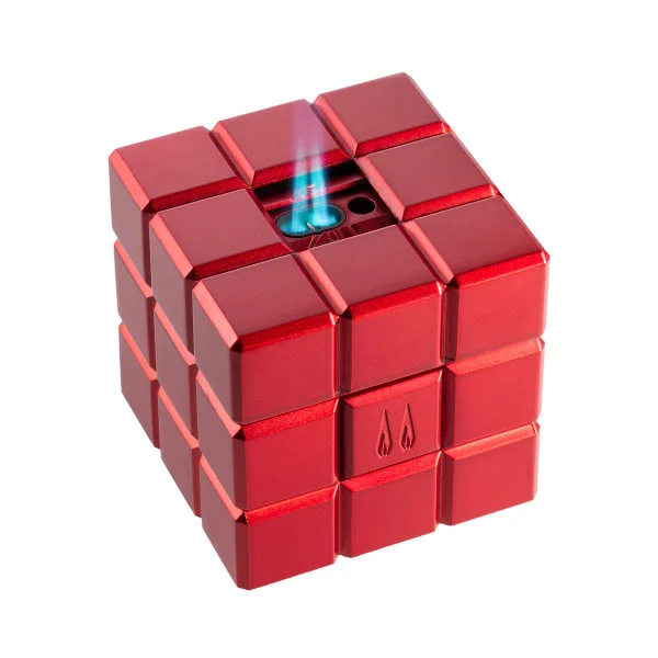 Heritage Cube Desk Lighter Red