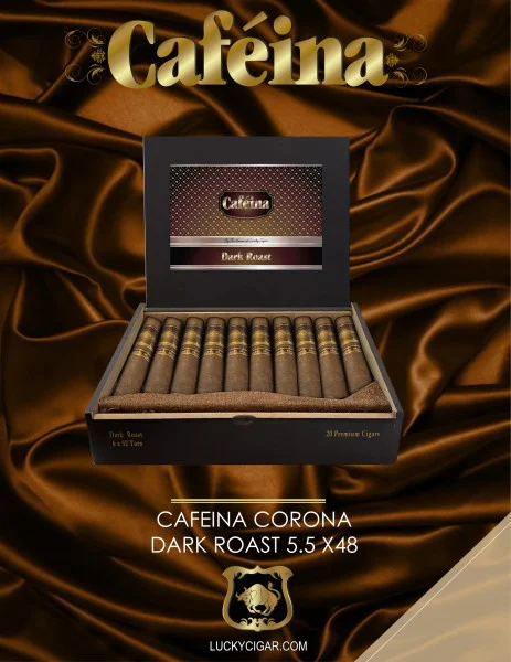 The House Of Lucky Cigar Cafeina Dark Roast Corona (5.5x48 / Box 20)