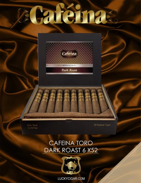 The House Of Lucky Cigar Cafeina Dark Roast Magnum (5x58 / Box 20)