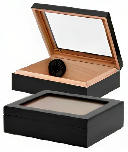 Humidor Glasstop Traveler Cherry