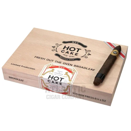 HVC Hot Cake Broadleaf Figurado Box Press (6-1/2x52)