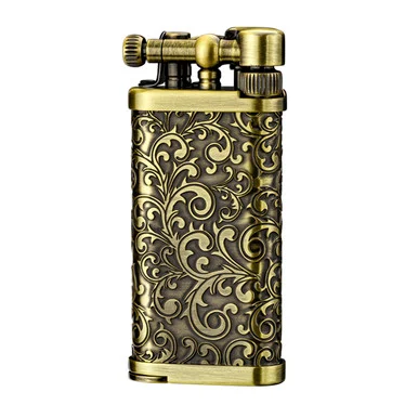 IM Corona Old Boy Iconic Antique BrassArabesque Pipe Lighter