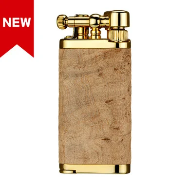 IM Corona Old Boy Natural Sandblast Gold Pipe Lighter