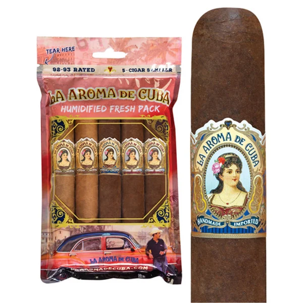 La Aroma de Cuba '92-93 Rated' Fresh Pack Sampler (Assorted Sizes / 5 Cigars)