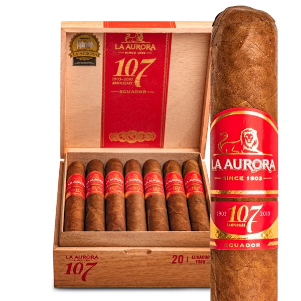 La Aurora 107 Ecuador Zeppelin (4x64 / Box 20) + Doorbuster Sale!