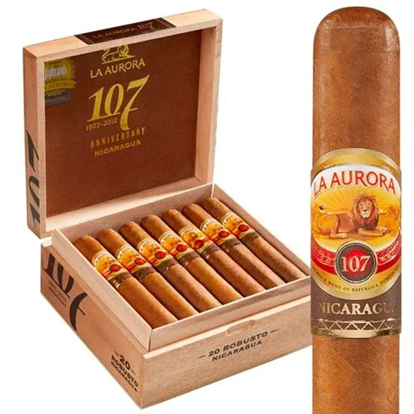 La Aurora 107 Nicaragua Robusto (5x50 / Box 20) + Doorbuster Sale!!