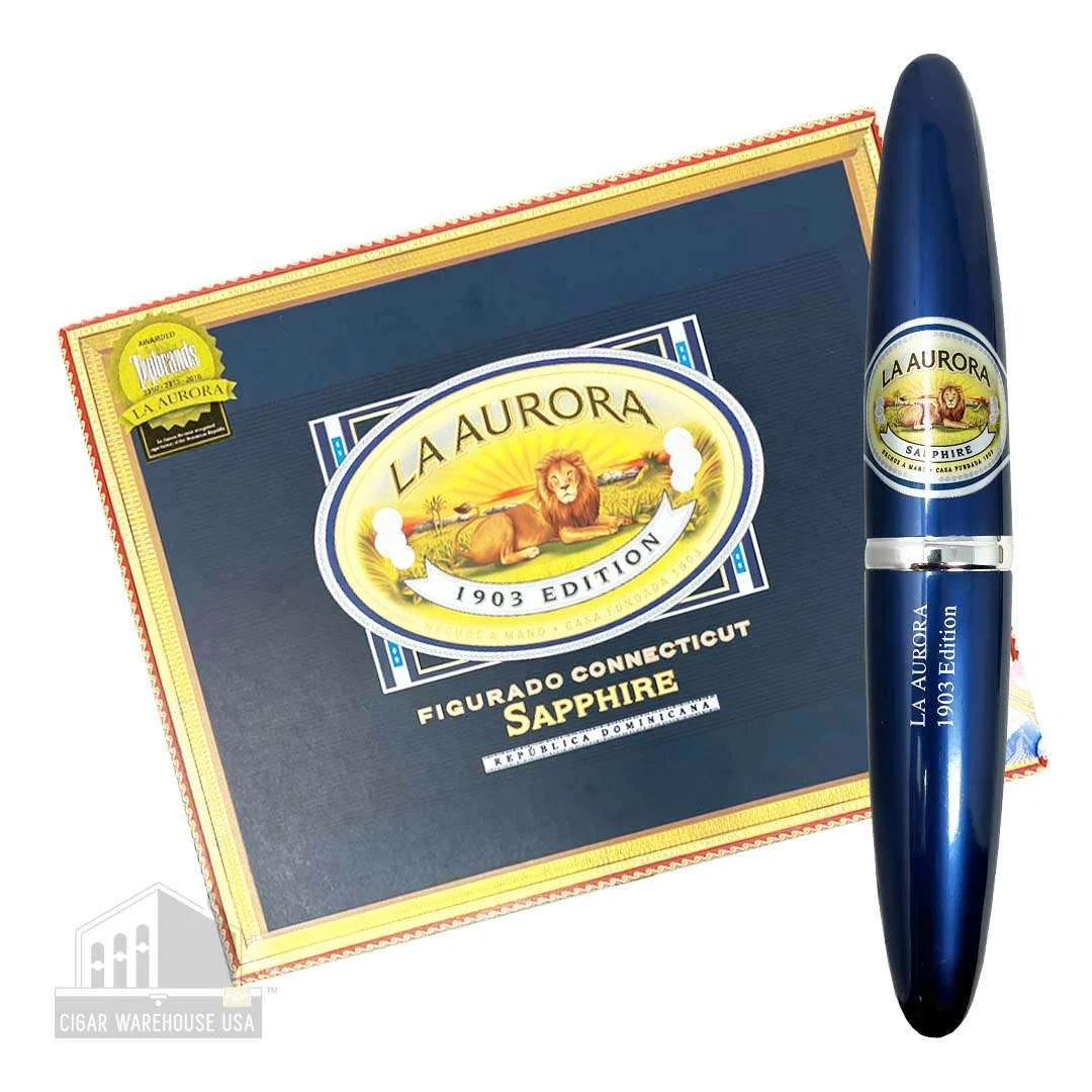 La Aurora Preferidos Connecticut Sapphire Tubes (8) – Box