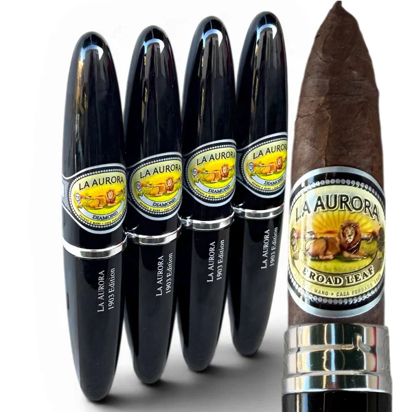 La Aurora Preferidos Diamond No. 2 Tubos Double Perfecto (5x54 / 4 Pack)
