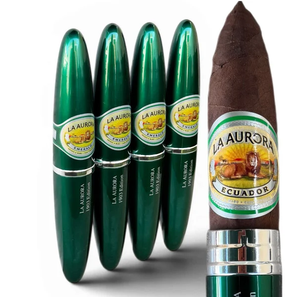 La Aurora Preferidos Emerald No. 2 Tubos Double Perfecto (5x54 / 4 Pack)