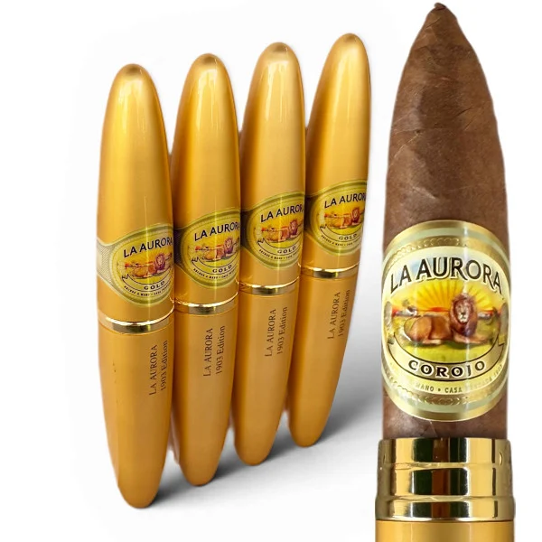 La Aurora Preferidos Gold No. 2 Tubos Double Perfecto (5x54 / 4 Pack)