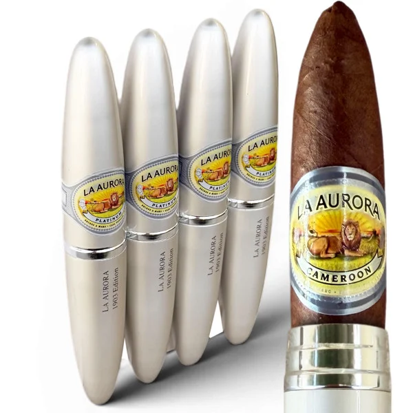 La Aurora Preferidos Platinum No. 2 Tubos Double Perfecto (5x54 / 4 Pack)
