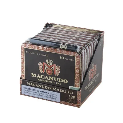 Macanudo Maduro Ascot (4.2x32 / 10 Tins of 10)