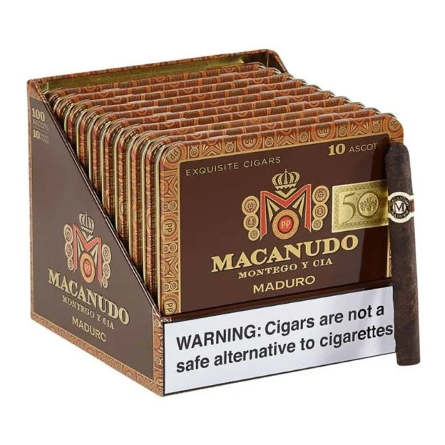 Macanudo Maduro Ascot Cigarillos Tins