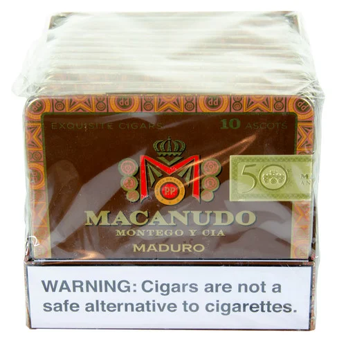 Macanudo Maduro Ascots Tins