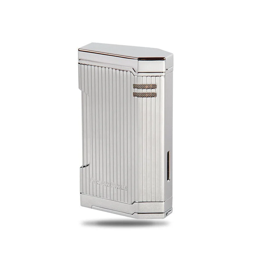 Magma T Chrome Vertical Lines Triple Torch Lighter