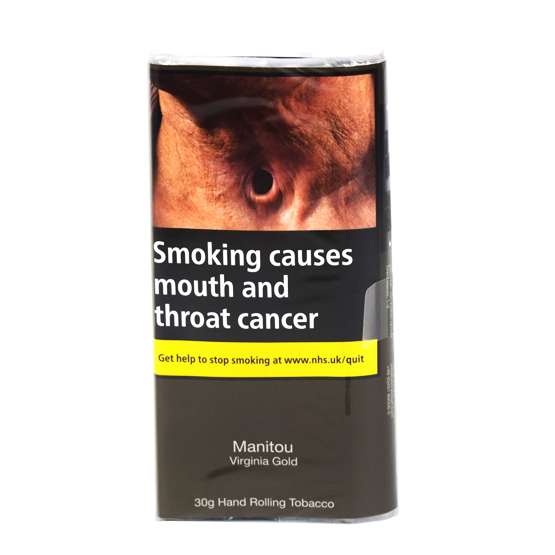 Manitou Virginia Sky Blue Additive Free Hand Rolling Tobacco 30g – Single Pack