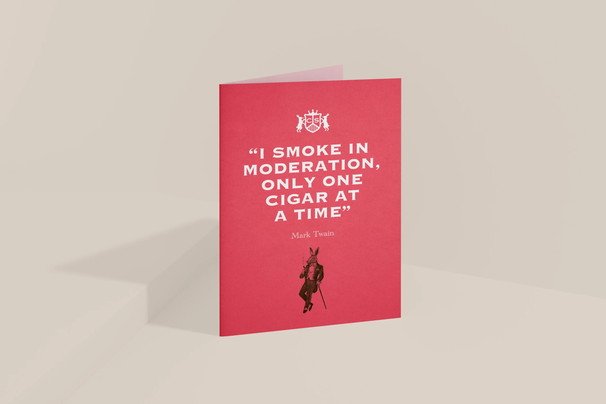 Mark Twain Greetings Card