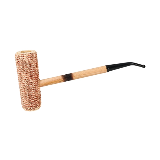 Missouri Meerschaum MacArthur Classic Corn Cobb Natural – Bent Fishtail Pipe