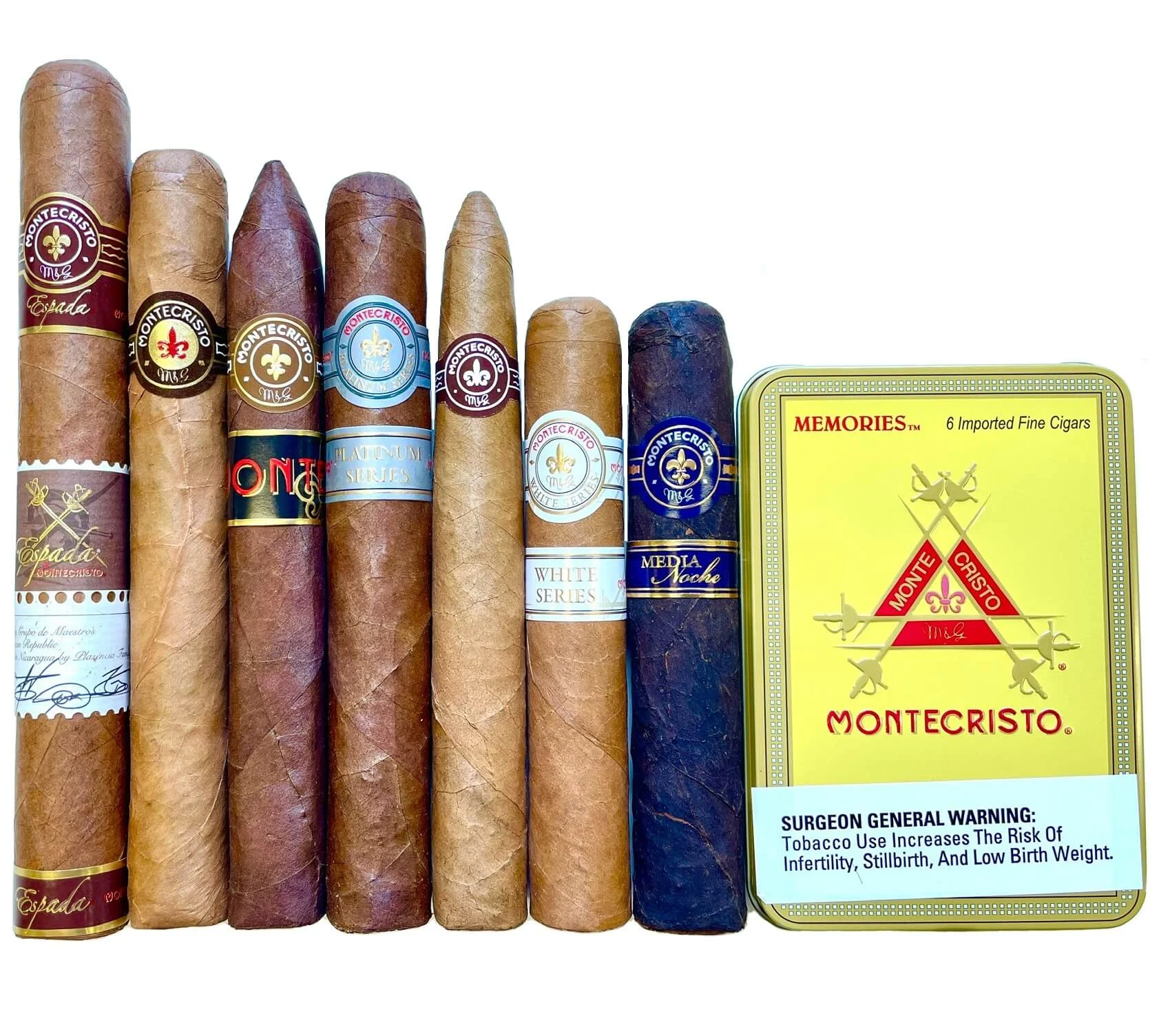 Montecristo 7 Cigar Sampler with 6 Monte Minis