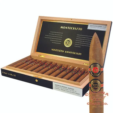 Montecristo 90th Anniversary No. 2 (6 1/8 x 52)