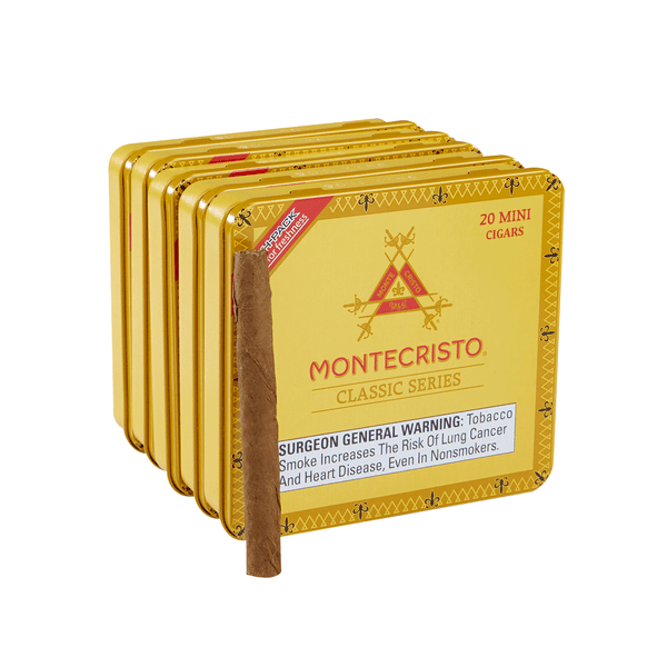 Montecristo Classic Mini Cigarillos Connecticut Unit (100 Cigars)