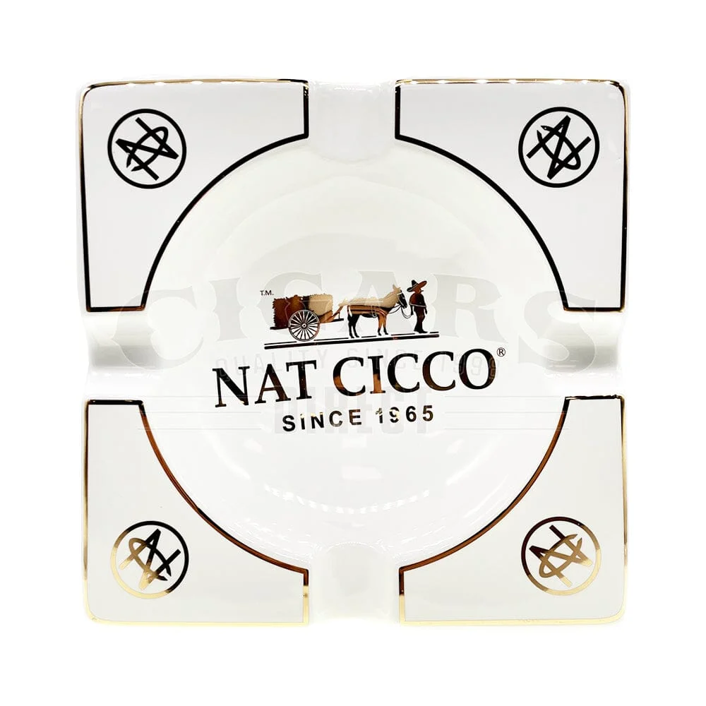 Nat Cicco White Ceramic Ashtray