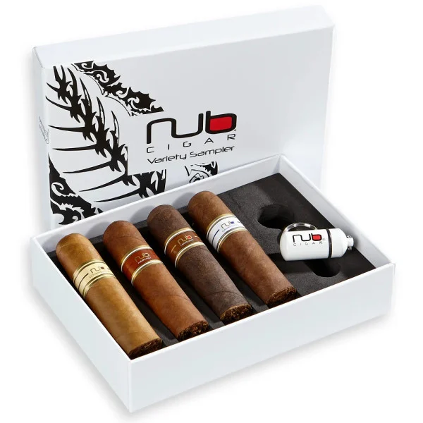 Nub By Oliva Variety Sampler With Cutter (4 Cigars)
