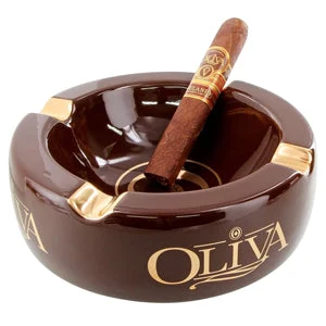 Oliva Brown Ceramic Cigar Ashtray