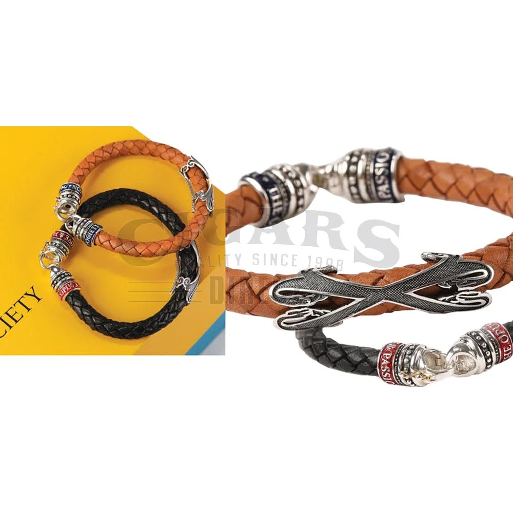 The OpusX Society Brown Leather Bracelet