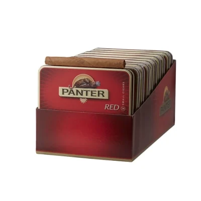 PANTER Red Cigarillo (3.5"x20) - Tin of 20/Pack of 200