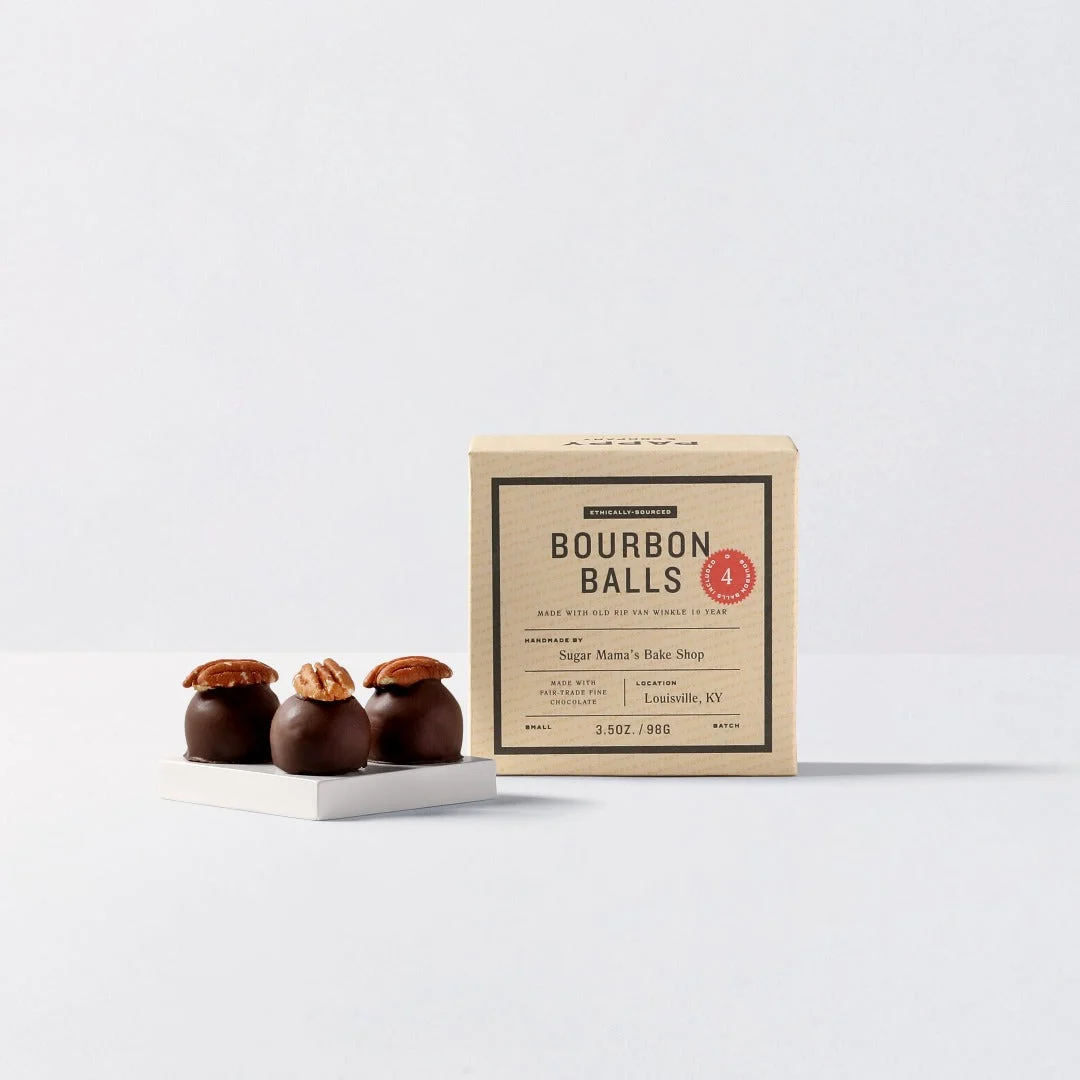 Pappy Handmade Bourbon Balls (4 Count) - Case of 12
