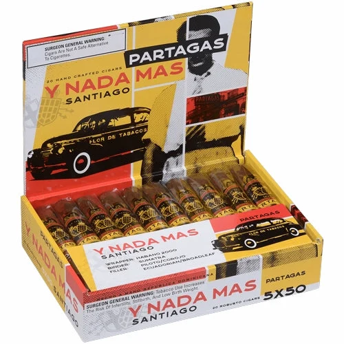 Partagas y Nada Mas Santiago - Robusto (5" x 50)