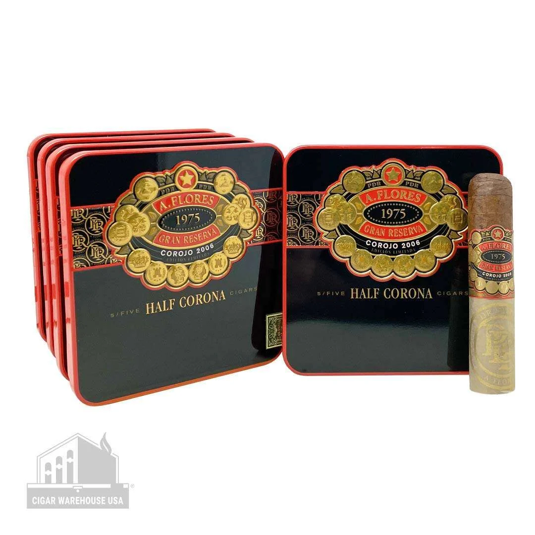 PDR A. Flores 1975 Gran Reserva Corojo Half Corona – Tins