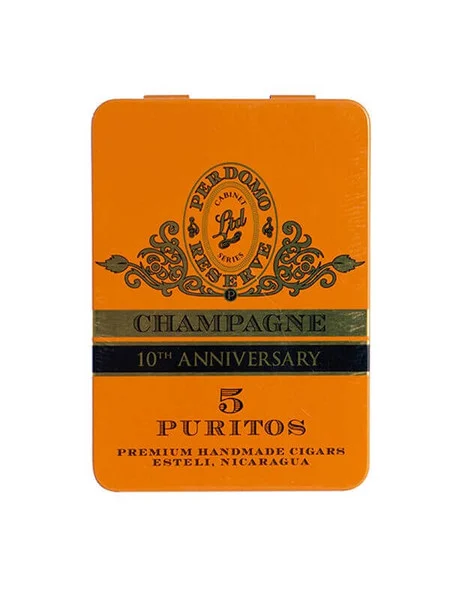 Perdomo 10th Anniversary Champagne Puritos (4x38 / Tin Of 5)
