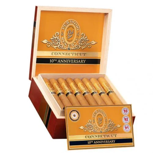 Perdomo 10th Anniversary Connecticut Super Toro – Box of 25 Cigars
