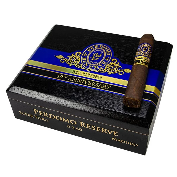 Perdomo 10th Anniversary Maduro Super Toro Cigars