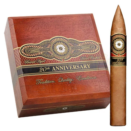 Perdomo 20th Anniversary Sun Grown Torpedo (6.5x54 / 4 Pack)