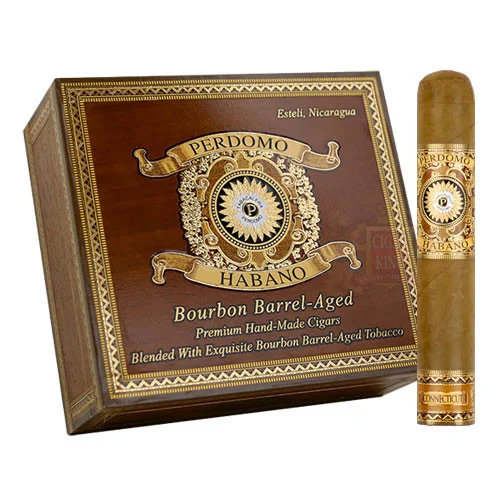 Perdomo Habano Bourbon Barrel Aged Connecticut Robusto (5x54 / Box 24)