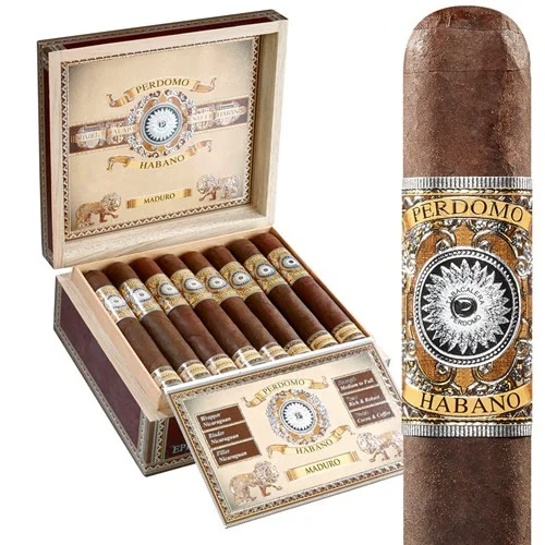 Perdomo Habano Bourbon Barrel Aged Maduro Churchill (7x54 / 10 Pack)
