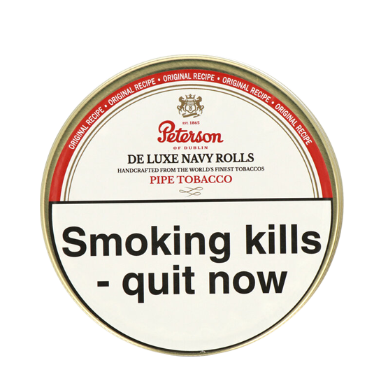 Peterson De Luxe Navy Rolls Pipe Tobacco 50g – Single Tin